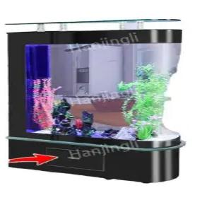 대형 수족관 초대형 수조 물고기 소품 금붕어 물멍 구피 라운드 어항 가정용 인테리어 거실