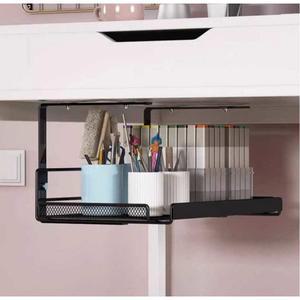 책상밑선반 수납 아래 철제 트레이 보관 정리 거치대