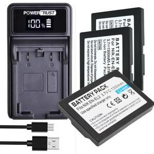 Nikon EN-EL2용 교체 배터리, Coolpix 2500 3500 SQ500 카메라, MH-60 충전기와 호환 가능