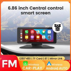 10.26인치 6.86인치 차량용 모니터 무선 카플레이 안드로이드 오토 스크린 WIFI 멀티미디어 플레이어 후방