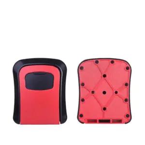 다이얼형 잠금 키박스 비밀번호 보관함 수납함 열쇠 반금속 레드 플라스틱 금속