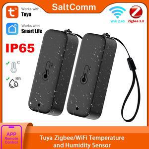 Tuya 스마트 실외 온도 습도 센서  Zigbee WiFi 기상 관측소  IP65 방수  구글 어시스턴트와 호환