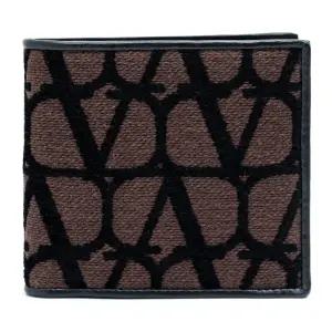[명품]  가죽 디테일 투알 아이코노그래피 반지갑 3Y2P0654 WAW U02