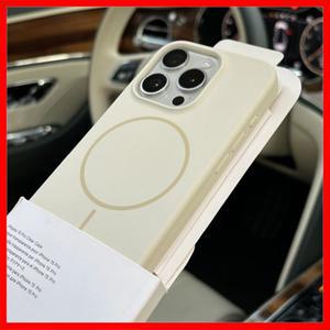 iPhone 16E 15 14 Plus 13 12 Pro Max 11 용 고급 액체 실리콘 케이스 Magsafe 자기 무선 충전 충격 방지