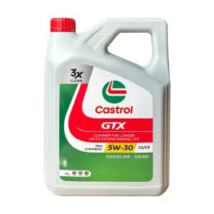 캐스트롤 CASTROL GTX C2C3 5W30 6L 3개 1BOX 가솔린 디젤 엔진오일