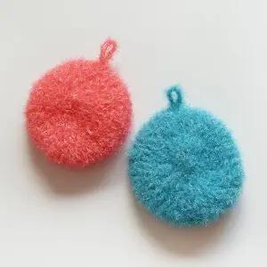 호빵 아크릴 수세미 1개/설거지수세미/업소용수세미/예쁜수세미/뜨게수세미/설겆이용수세미/핸드메이드수세