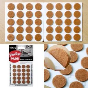 새나로 원형 긁힘방지 패드 1.5CM 40P 소음방지 바닥보호 의자