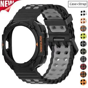 삼성 갤럭시 워치 울트라 2025용 스트랩케이스 실리콘 스포츠 팔찌 갤럭시 워치 8 7 울트라 47mm 스트랩 액