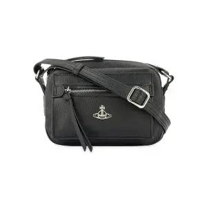 [비비안웨스트우드] 여성 ORB 로고 블랙 크로스백 4803001DU S000D N403