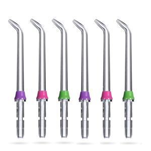 로라식 Waterpik 구강 세정기 표준 노즐에 맞는 6Pcs 교체 클래식 제트 팁 WP-100 WP-450 WP-660