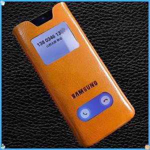 삼성 갤럭시 Z 폴드7 7용 가죽 풀 슬리브 파우치 폰 케이스  스트레이트 삽입 가방 슬라이드 답변 창