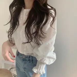 프릴 플리츠소매 블라우스 여자상의 데이트룩 러블리 tWk8+2LwY