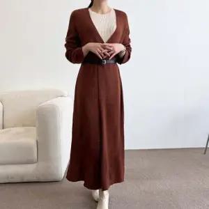 반팔가디건 루즈오픈 여성 롱니트가디건