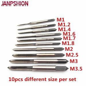 스레드를 만들기 위해 수나사산을 만드는 핸드 탭 10개의 미니 공격 포함 M1 M1.2 M2 M 2.5 3