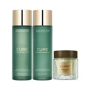 [10%] 김정문알로에 수딩 기초 세트 (토너, 에멀전) + 안티에이징 크림