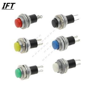 순간 소형 푸시 단추 스위치  DS-314 잠금 없는 자체 리셋 초인종 원형 전원 조그 키 1A  125V  10mm  6 개