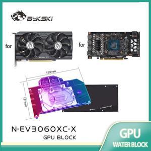 공용 버전 EVGA RTX 3060 XC 12GB GPU/비디오 카드/구리 냉각 라디에이터 RGB SYNC N-EV3060XC-X용 Bykski
