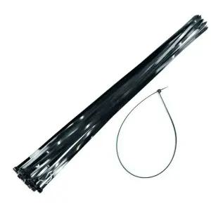 공장케이블타이 데스크 랜선 합리적인 고탄력 usb전선타이 10x760mm 블랙 20p (WFKIM5J)