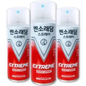 멘소래담 스프레이 익스트림 파스 핫타입 180ml 3통 뿌리는 에어 근육통 파스