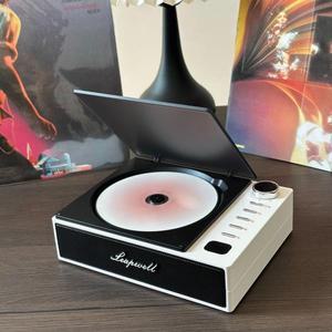 휴대용 CD 플레이어 Bluetooth Walkman 무손실 스테레오 내장 스피커 빈티지 디스크 앨범 올인원