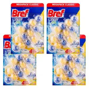 브레프 변기세정제 파워액티브 레몬 50g 3입X4개 12개 화장실청소세제 변기클리너 lemon