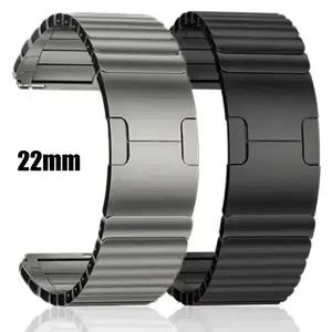 화웨이 워치 GT6/5/4/3 프로 46mm용 22mm 스테인리스 스틸 스트랩 아마즈핏 T-Rex3 프로 48mm/밸런스 2용
