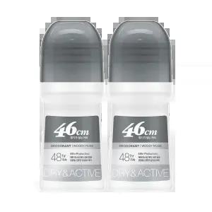 온더바디 46cm 롤온 데오드란트 우디 머스크향 75ml x 2개