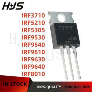 10PCS IRF3710 IRF5210 IRF5305 IRF9610 IRF8010 TO220