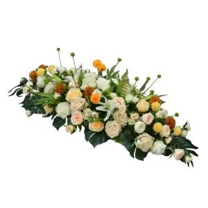 테이블 연회장 꽃다발 탁상 회의실 꽃꽂이 인테리어 호텔 웨딩홀 꽃곶이