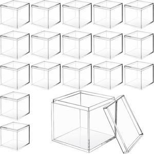 뚜껑 사각형 와 투명 아크릴 상자 웨딩 파티 장식 캔디 쥬얼리 수납함 디스플레이