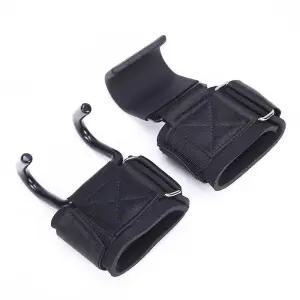 턱걸이그립 피트니스 스틸 역도 파워 후크 그립 손목 밴드 풀업 근력 트레이닝 보조 장갑 장비