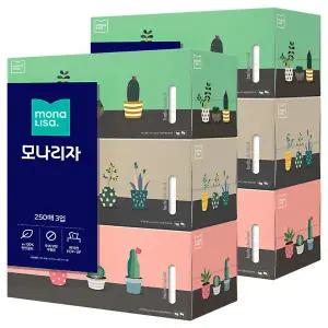 모나리자 각티슈 250매 3개입 2개