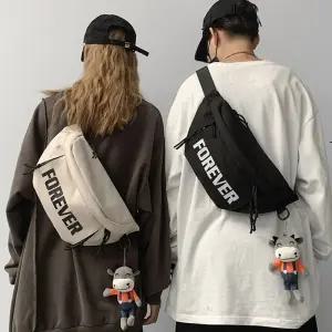 여성 레터링 빅 남성 슬링백 사이즈 포에버 크로스백/보조 가방 여행용 미니 캐주얼 가벼운 대학생 슬링