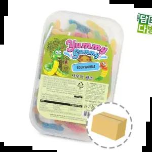 야미지렁이젤리 야미 사우어 웜즈 (12개입) 200g 1BOX