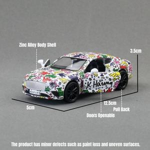 아리곱 RMZ 시티 X 키스 해링 1/36 장난감 자동차 모델 폭스바겐 도요타 벤틀리 마세라티 다이캐스트 금속
