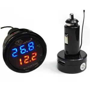 SCG-27 차량용 시거잭 볼트메타 온도 충전 3IN1 시거소켓 시거잭소켓 DIY케이블 차량용USB DIY