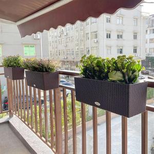 걸이용화분 난간 베란다 화분 정원 플라스틱 테이블 창틀 사각 옥상