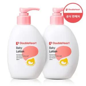 더블하트 생애 첫 보습 데일리 파우더리향 베이비로션 250ml 2개
