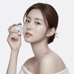 [미오데칼코마니] 림프팟 EMS 괄사 마사지기 미세진동 휴대용 초미니 얼굴 턱선 림프 관리