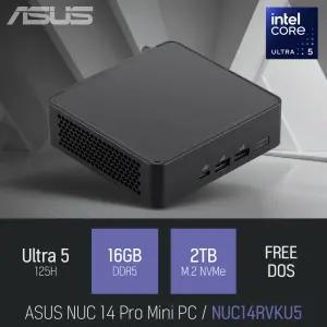 ⓒ ASUS NUC 14 Pro Mini PC NUC14RVKU5 울트라5 125H 16GB 2TB / 인강 사무 산업용 미니PC
