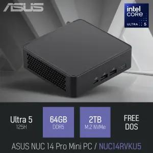 ⓒ ASUS NUC 14 Pro Mini PC NUC14RVKU5 울트라5 125H 64GB 2TB / 인강 사무 산업용 미니PC