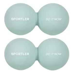 스포틀러 마사지볼 땅콩볼 실리콘 더블 파스텔민트 X2 BNA