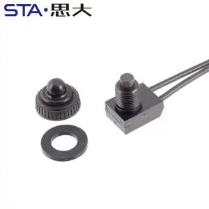 호환  신호등 켜기 끄기 자동 잠금 ZE-107S-1 이중 라인이 있는 방수 방진 LED 조명 푸시 버튼 스위치