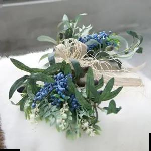 가렌드 블루베리 조화 리스 벽걸이 장식 대형 인테리어 소품