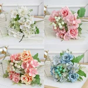 인조 꽃 꽃다발 부케 조화 졸업식 입학식 장미 웨딩 소품