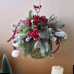 조화 포시즌 폼폼 볼 가렌더 대 크리스마스장식 리스 꽃