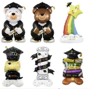 J2K 졸업 은박 스텐딩 풍선 교실 학교 학급 포토존 학사모