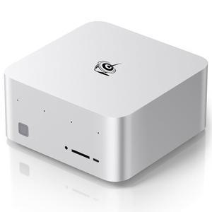 Beelink 미니 PC, GTR9 프로 AMD 라이젠 AI Max+ 395 CPU (126 탑), 128GB RAM 2TB Crucial SSD, 컴퓨터 Win11 /10GbE 듀얼 LAN /WiFi 7+BT5.4 /8K 쿼드 디스플레이 /USB4.0 * 2 /SD 카드 슬롯 /DeepSeek 70B