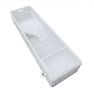 반수생 120x40cm 수조 대형 거북이어항 가정용 조경 바퀴형 거북이 하우스 화이트