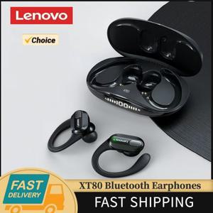 Lenovo thinkplus 이어폰 XT80 무선 블루투스 스포츠 소음 감소 버드 HiFi 스테레오 게임 음악 헤드폰 긴